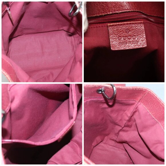 GUCCI GG Canvas Tote Bag Beige Silver 120836 Auth SW830 - Picture 15 of 16